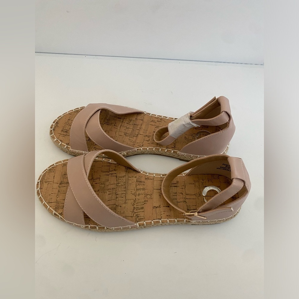 Journee Collection Womens Blush Pink Espadrille Sandals Size 9M Summer Beach - Picture 6 of 12
